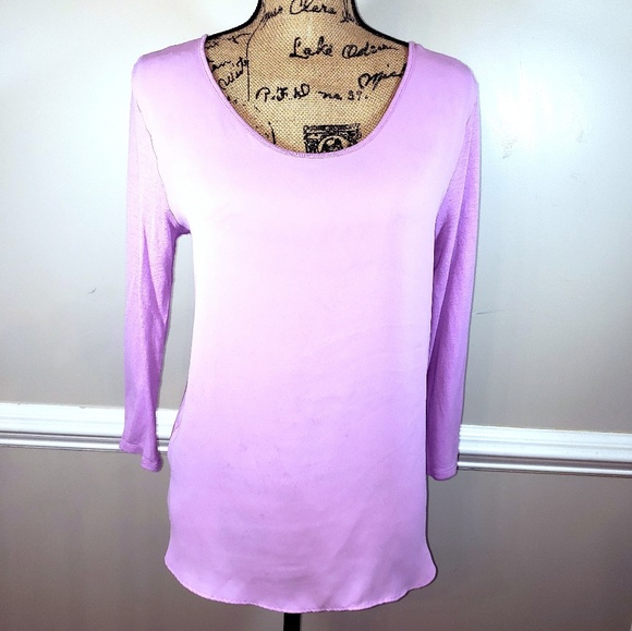 LOFT womens blouse lilac purple size M - Picture 1 of 5